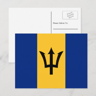 Barbadian Flagga, Flagga of Barbados Vykort