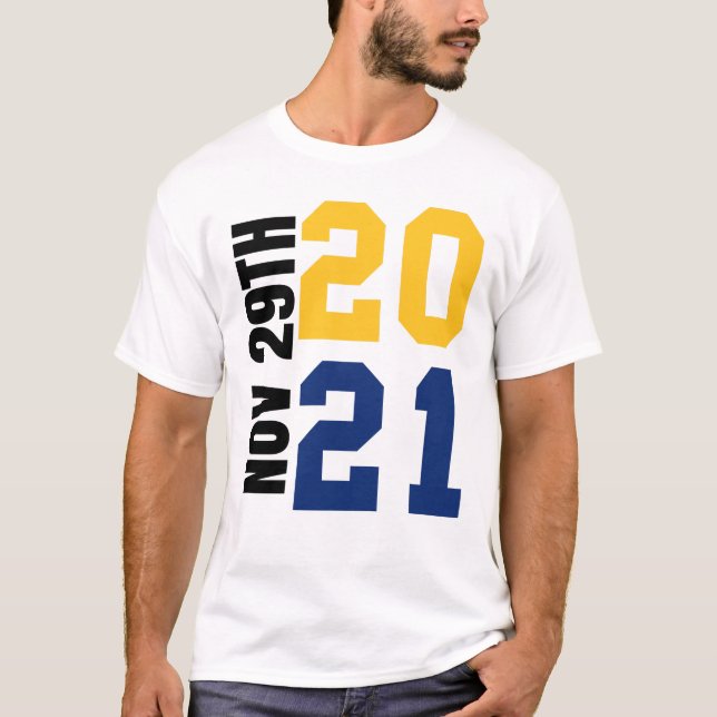 Barbadian Land Flagga Barbados Blue Gult Island T Shirt (Framsida)