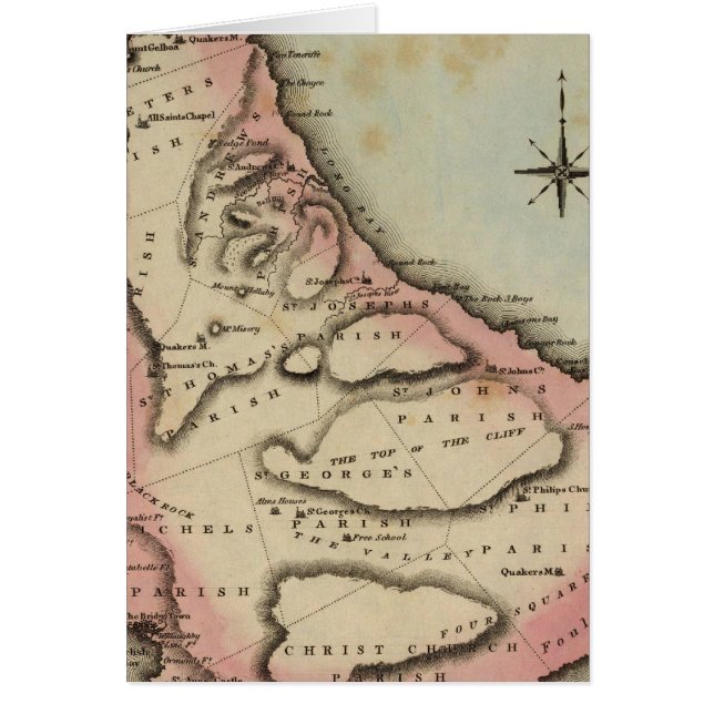 Barbadoer 2 hälsningskort (Framsidan)