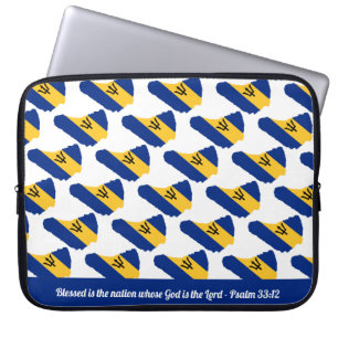 BARBADOS Anpassade Scripture Laptop Fodral