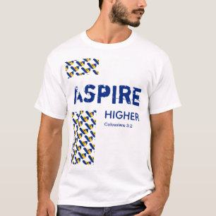 Barbados ASPIRE HIGHER Inspirational Scripture T Shirt