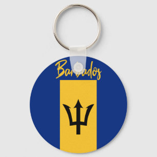 Barbados Bajan Flagga Barbadiska Västindien Nyckelring