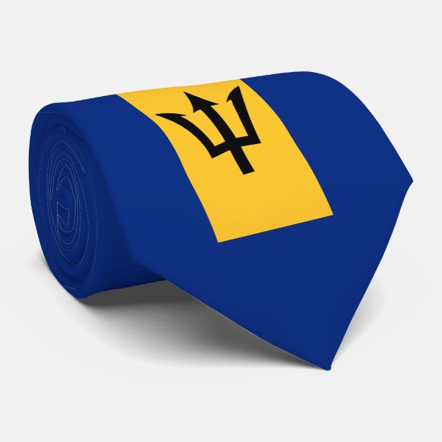 Barbados Bajan Flagga Barbadiska Västindien Slips (Rullad)