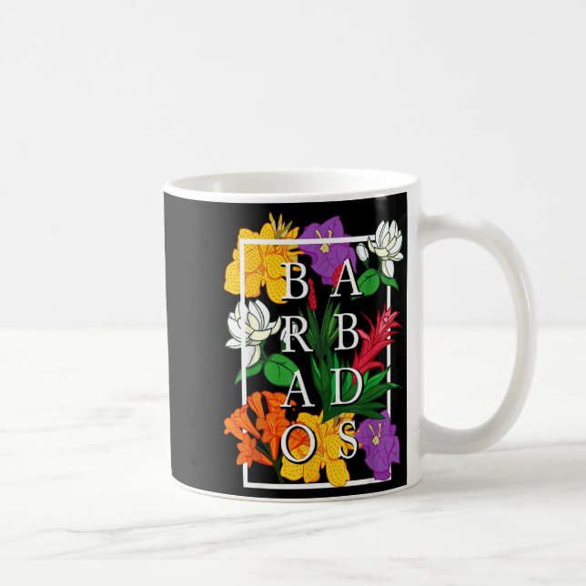Barbados Bajan Wildflower Pride Floral  Kaffemugg (Höger)