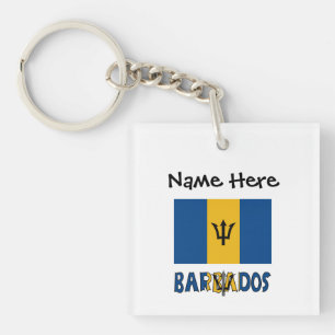 Barbados Barbadian Baja Flag Personligt Namn