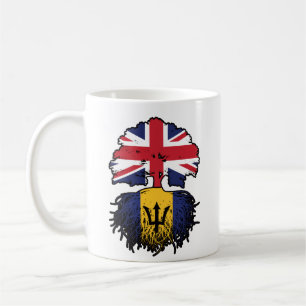 Barbados Barbadian British Träd Roots Flagga Kaffemugg
