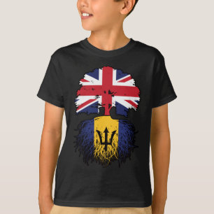 Barbados Barbadian British Träd Roots Flagga T Shirt