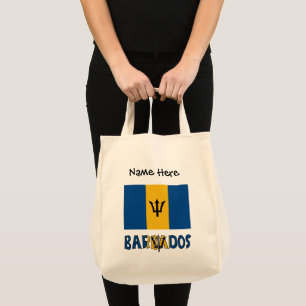Barbados Barbadiansk Flagga Svart Personalisering Tygkasse