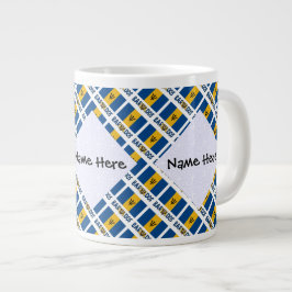 Barbados barbarflagga personlig namn kakel jumbo mugg