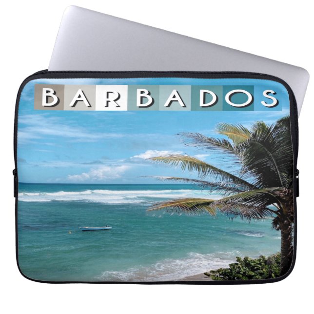 Barbados Beach Laptop Fodral (Framsidan)