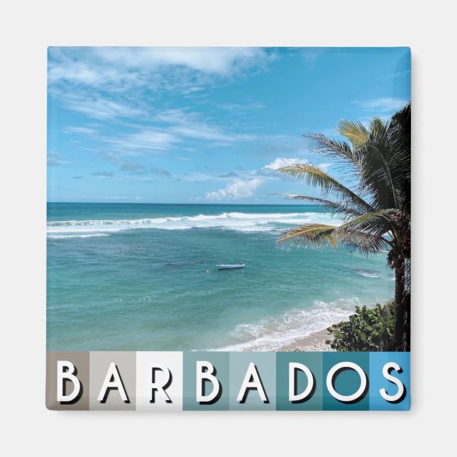 Barbados Beach Magnet (Framsidan)