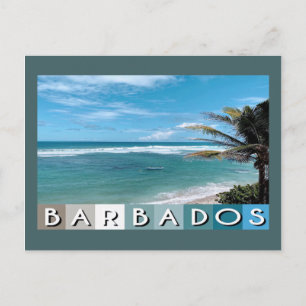 Barbados Beach Vykort