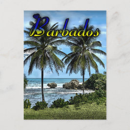 Barbados Beach Vykort