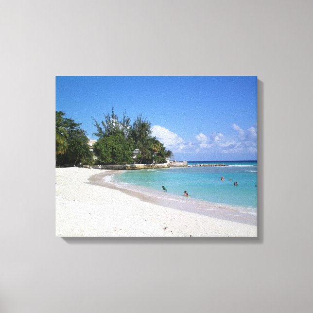 Barbados Beacher Canvastryck (Framsida)