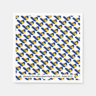 BARBADOS Blzed Nation Firande Papper Pappersservett