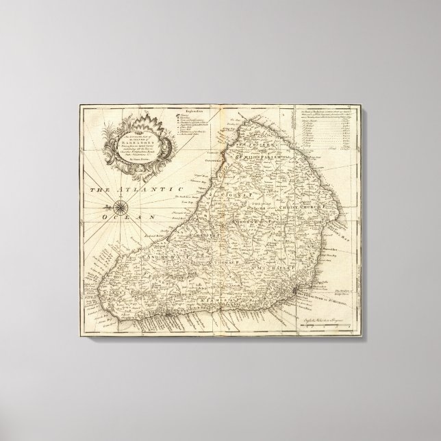 Barbados Canvastryck (Framsida)