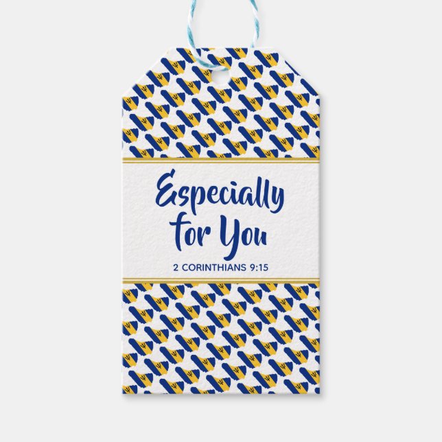 BARBADOS Christian Anpassningsbar SÄRSKILT FÖR DIG Presentetikett (Framsidan)