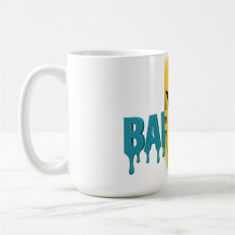 Barbados  Dropptext | Karibisk flaggdesign | Fan Kaffemugg