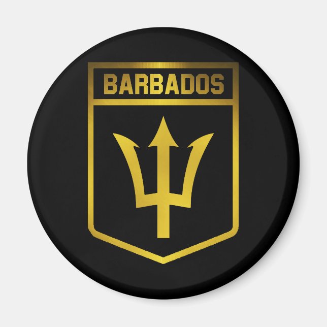 Barbados Emblem Magnet (Framsidan)