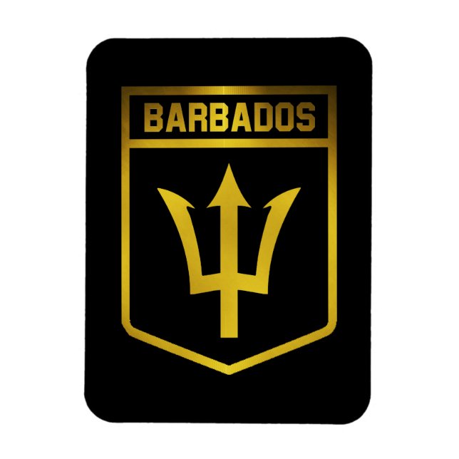 Barbados Emblem Magnet (Vertikal)