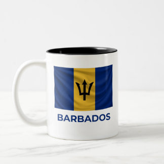 Barbados Enkla Flagga | Varje Dags Stolthet Två-Tonad Mugg