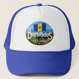 "Barbados Est. 1966-tums Kusten-Öster med Flagga Keps