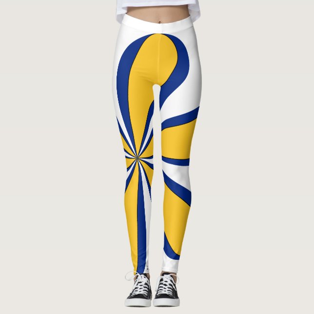 Barbados Färg Leggings (Framsida)