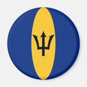 Barbados Fisheye Flagga Magnet