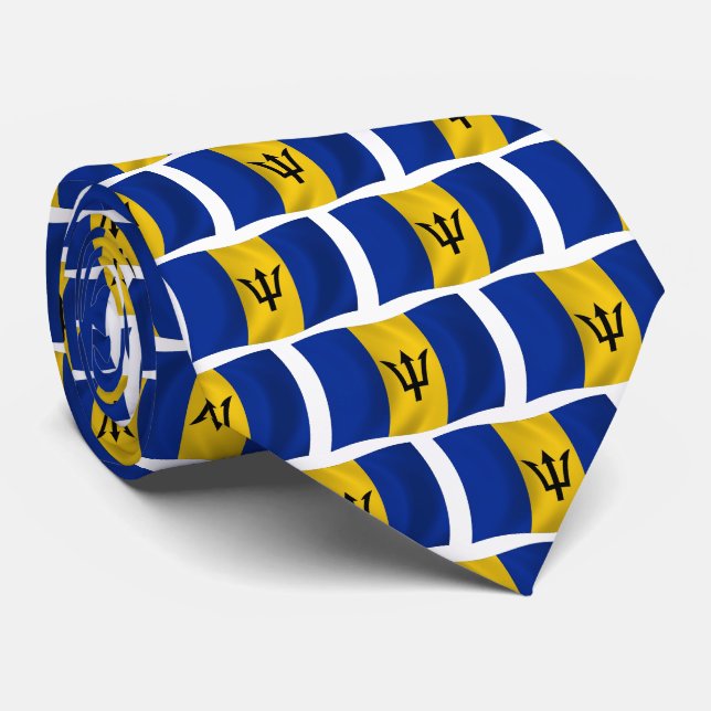 Barbados Flagg Halsduk Slips (Rullad)
