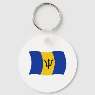 Barbados Flagg Nyckelring