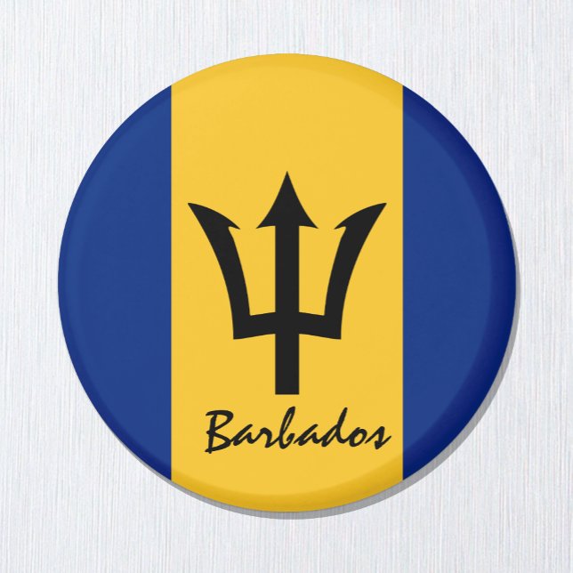 Barbados flagga & America - RESA/sportfantaster Magnet (Skapare uppladdad)