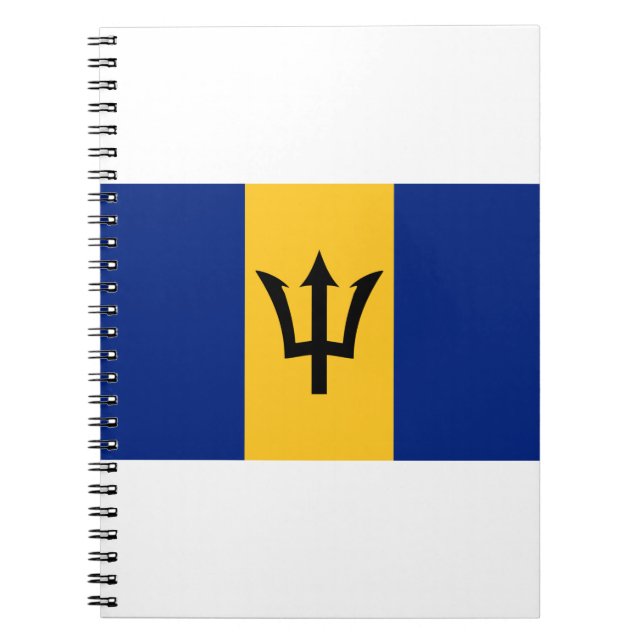 Barbados Flagga Anteckningsbok (Framsidan)