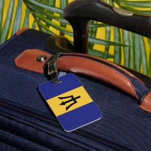 Barbados flagga bagagebricka