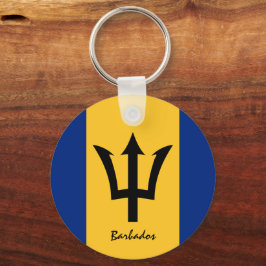 Barbados Flagga & Barbados helgdag, patrioter/spor Nyckelring