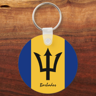Barbados Flagga & Barbados helgdag, patrioter/spor Nyckelring