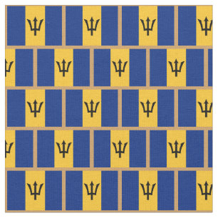 Barbados Flagga & Barbados mode Fabric/Sport Tyg