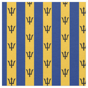 Barbados Flagga & Barbados Trendig Fabric/mode Tyg