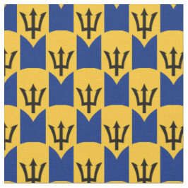 Barbados Flagga & Barbados Trendig Fabric/mode Tyg