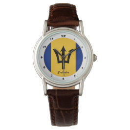 Barbados Flagga & Barbados trendig mode /design Armbandsur