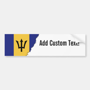 Barbados flagga bildekal