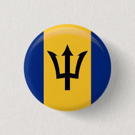 Barbados Flagga Button Knapp