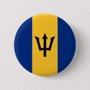 Barbados Flagga Button Knapp
