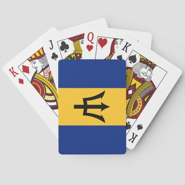Barbados Flagga Casinokort (Baksidan)