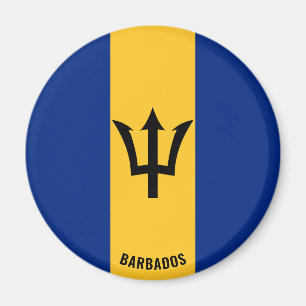 Barbados Flagga Charming Patriotic Magnet