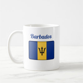 Barbados Flagga Coffee Mugg