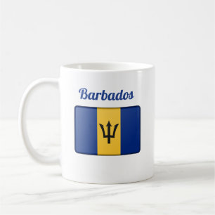 Barbados Flagga Coffee Mugg