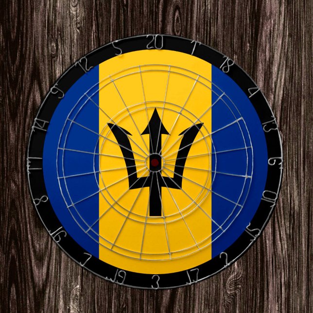 Barbados Flagga Dartboard & Barbados/speltavla Darttavla (Skapare uppladdad)