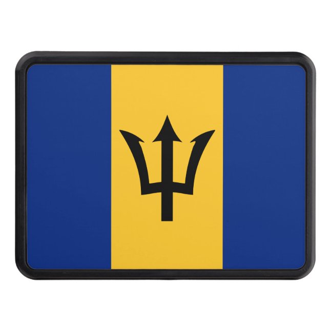 Barbados flagga dragkroksskydd (Framsidan)