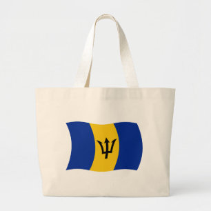 Barbados Flagga Handväskor Jumbo Tygkasse