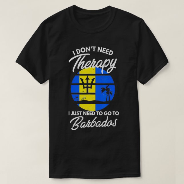 Barbados Flagga I Vacation Barbados T Shirt (Design framsida)